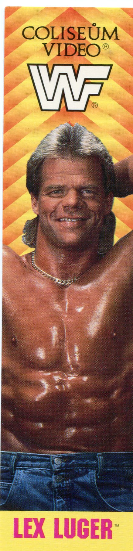 1993 WWF Coliseum Video Bookmark Lex Luger PW Catalog