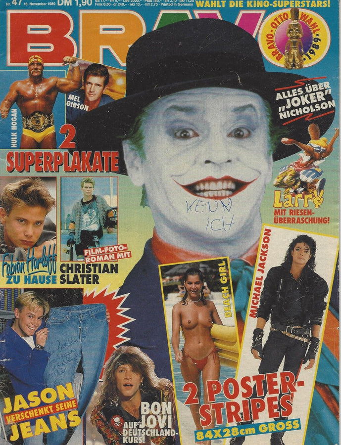 Bravo Magazine 1989 From Germany