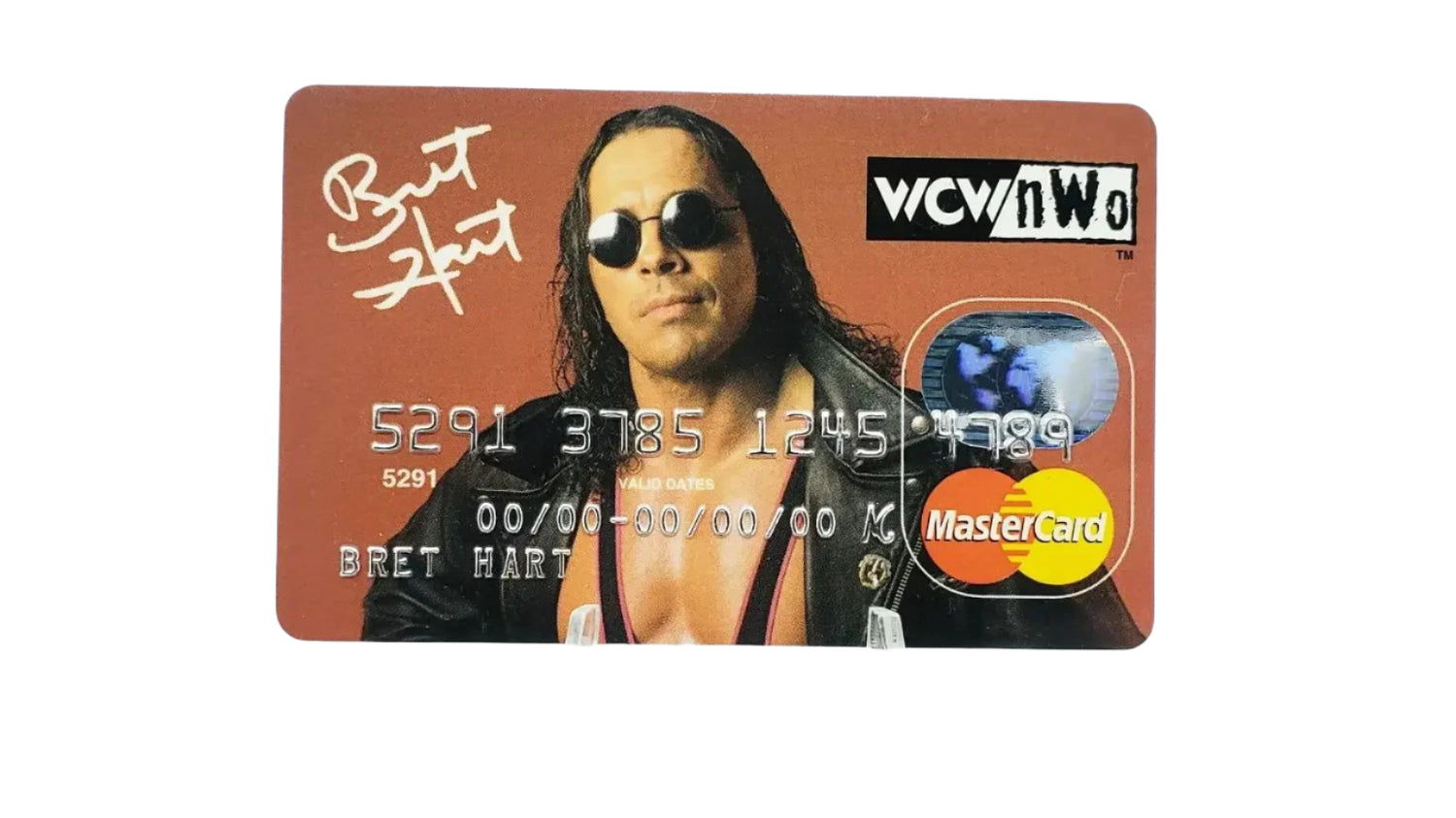 Bret Hart WCW Mastercard credit card 1998 PW Catalog