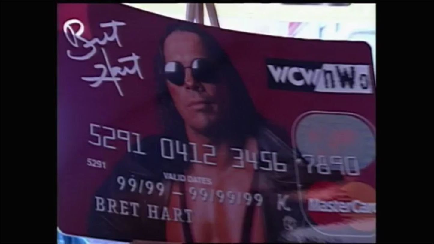 Bret Hart WCW Mastercard credit card 1998 PW Catalog