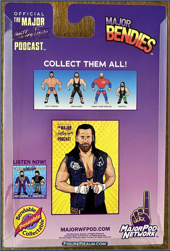 Major Wrestling Figure Podcast Major Bendies Series 1 Brian Myers Action & Toy Figures PWcatalog
