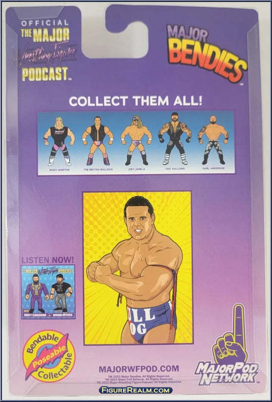 Major Wrestling Figure Podcast Major Bendies Series 4 British Bulldog Action & Toy Figures PWcatalog