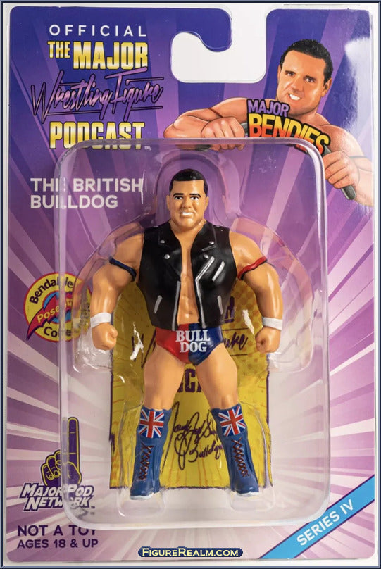 Major Wrestling Figure Podcast Major Bendies Series 4 British Bulldog Action & Toy Figures PWcatalog