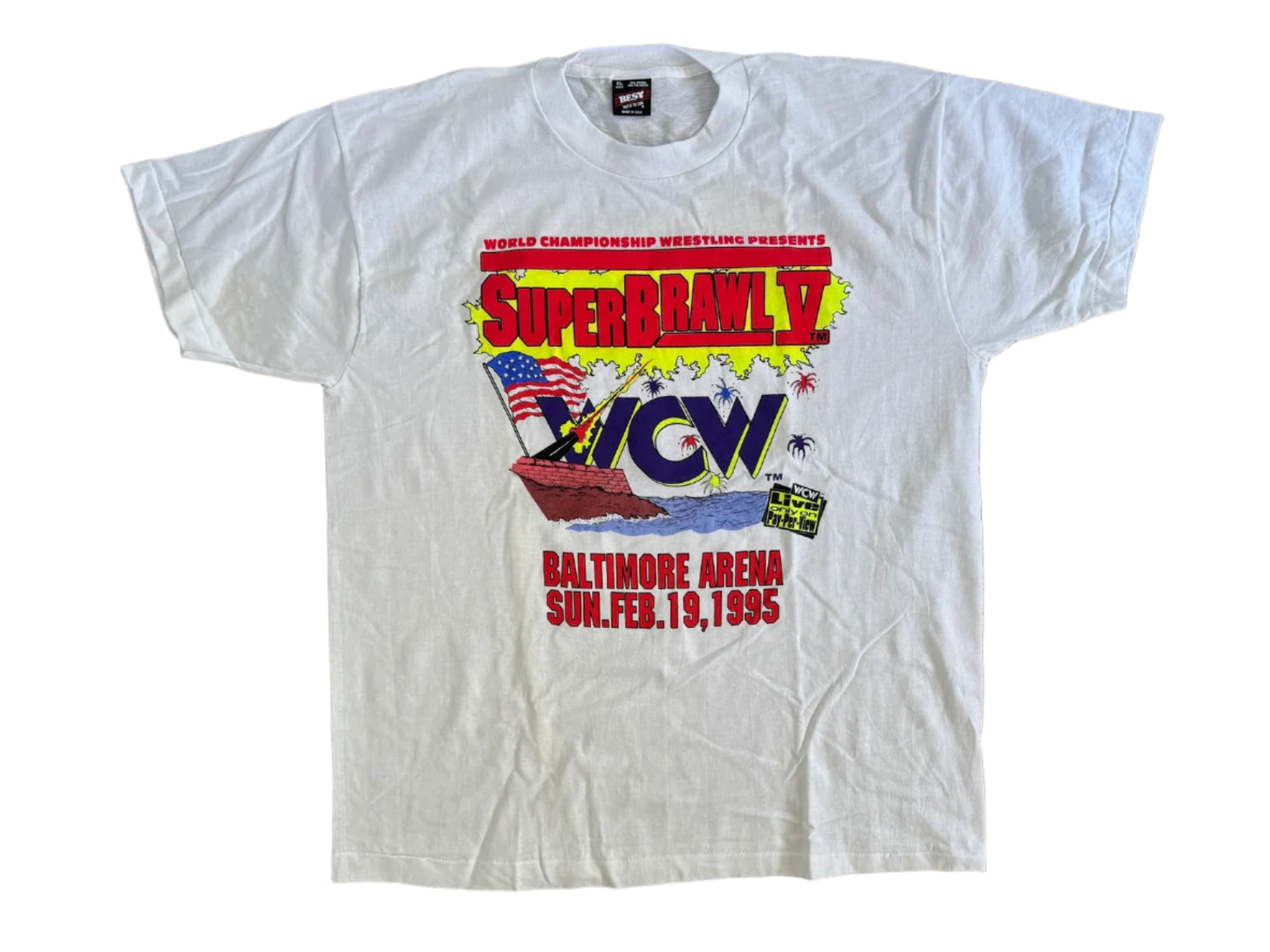 1995 WCW Superbrawl V T-Shirt Pwcatalog