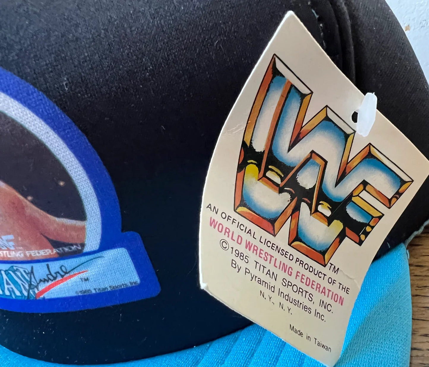 1985 WWF Andre the Giant SnapBack tracker hat Pwcatalog