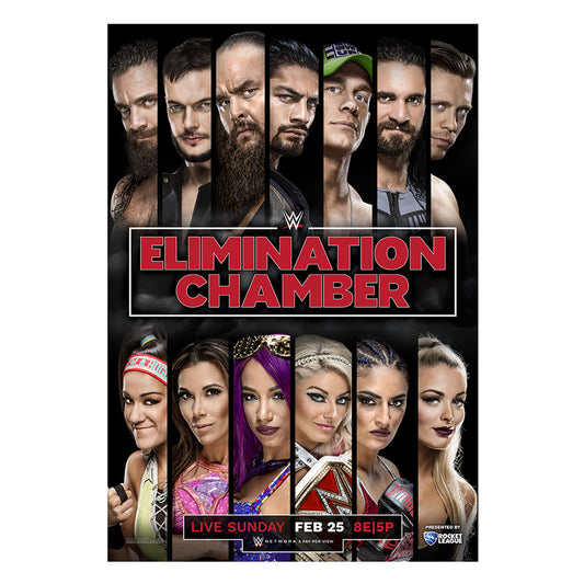 WWE Elimination Chamber 2018 Poster Wall art PW Catalog