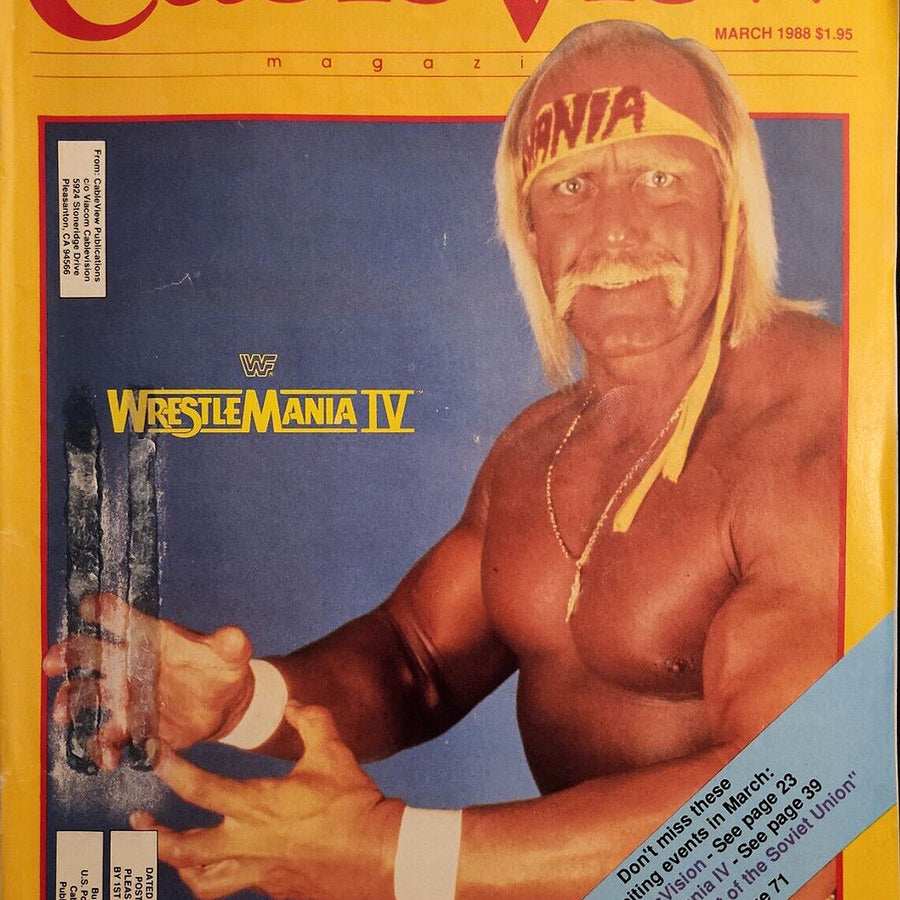 CableView 1988 March Hulk Hogan Magazine PWcatalog