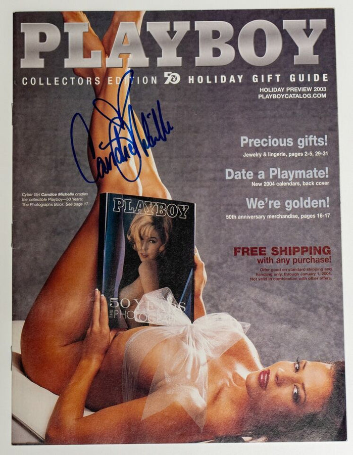 2003 Holiday Preview Playboy Magazine Candice Michelle Magazine PWcatalog