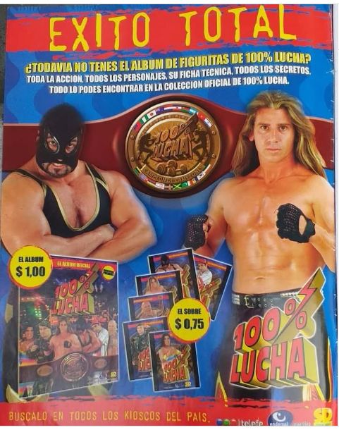 100% Lucha Stickers Album From Argentina Stickers Album PW Catalog
