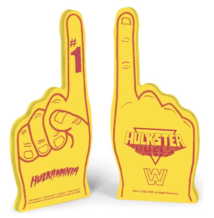 WWE Hulk Hogan Hulkster foam finger 2023 Foam PWcatalog