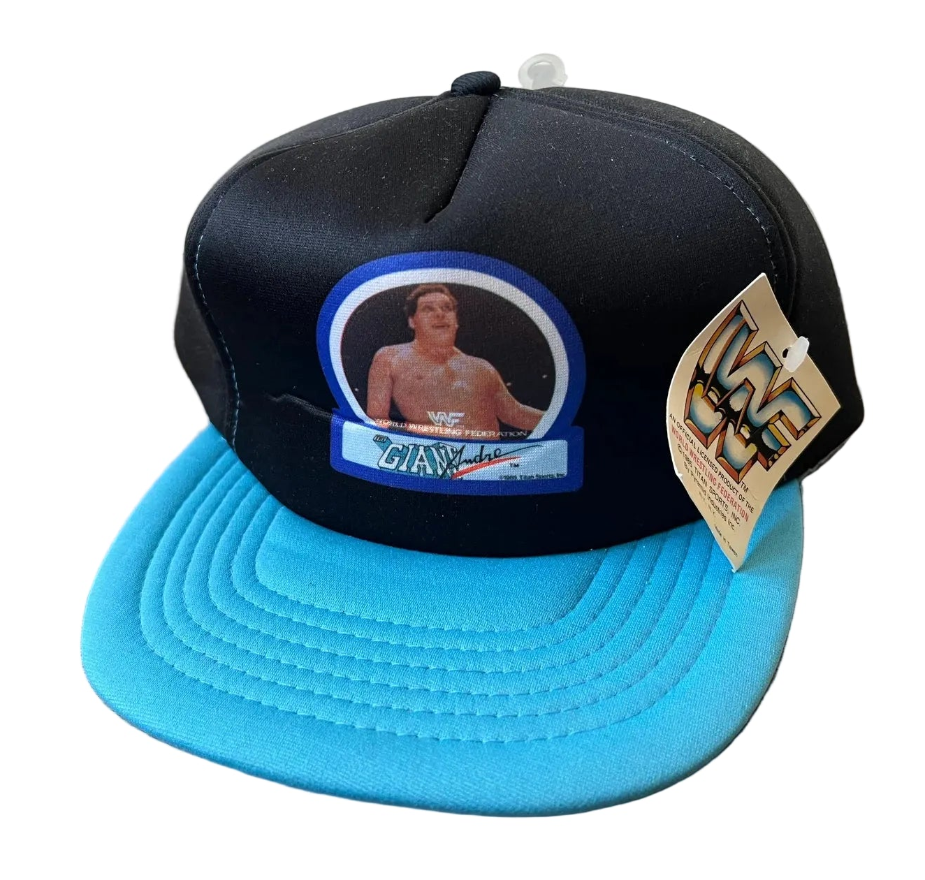 1985 WWF Andre the Giant SnapBack tracker hat Pwcatalog
