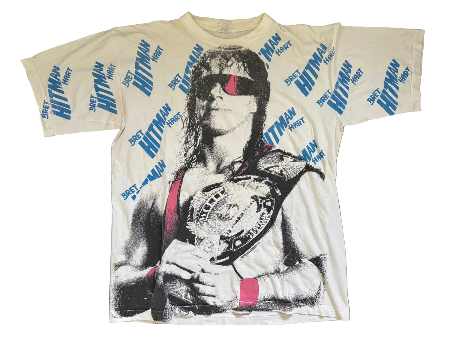 1994 WWF Bret “The Hitman” Hart T-Shirt Pwcatalog