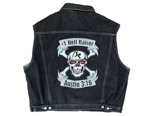 1999 WWF Stone Cold Steve Austin denim vest Pwcatalog