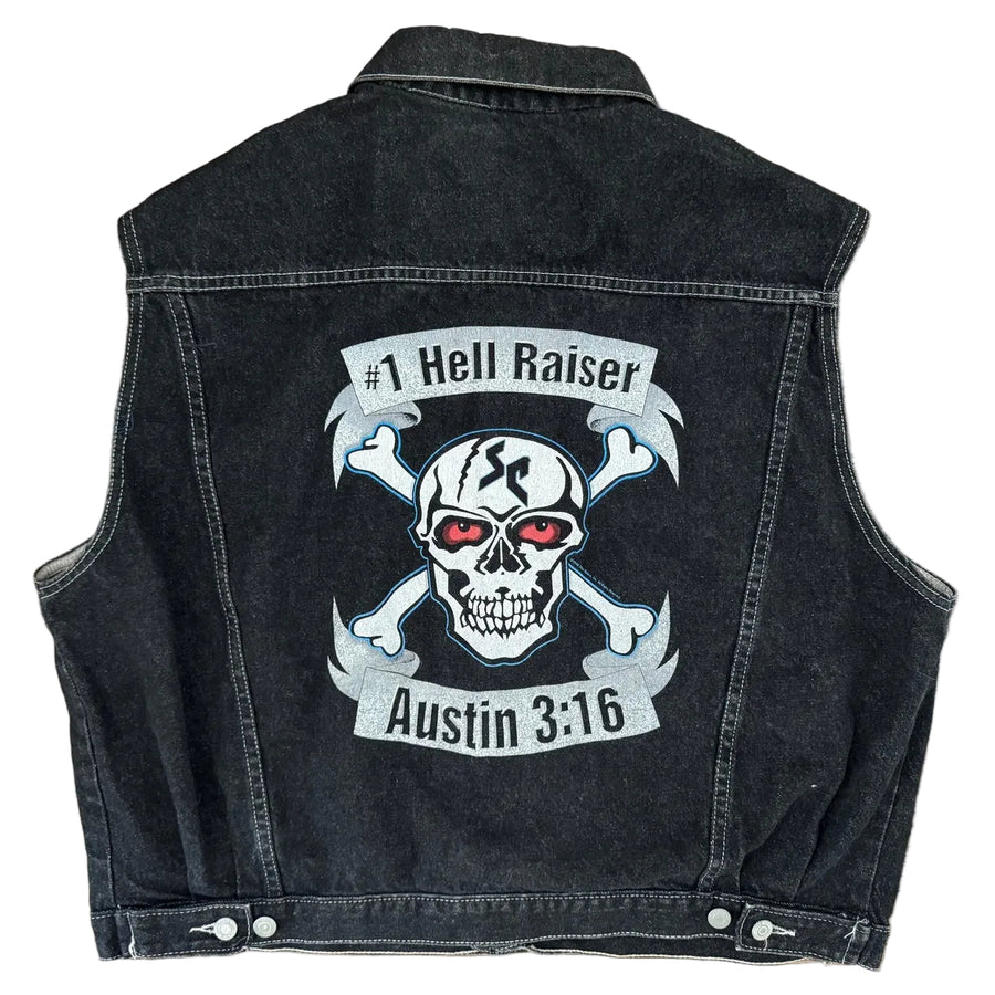 1999 WWF Stone Cold Steve Austin denim vest Pwcatalog