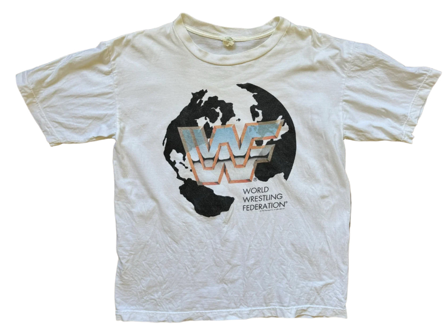 1995 WWF Globe Logo T-shirt Pwcatalog