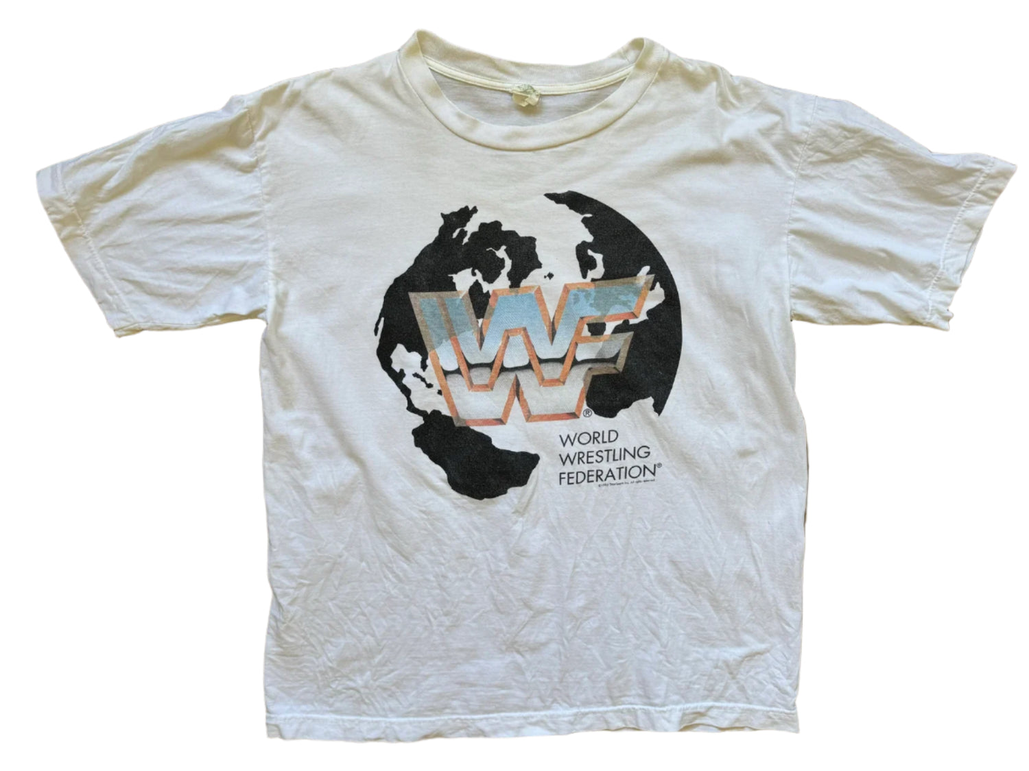 1995 WWF Globe Logo T-shirt Pwcatalog