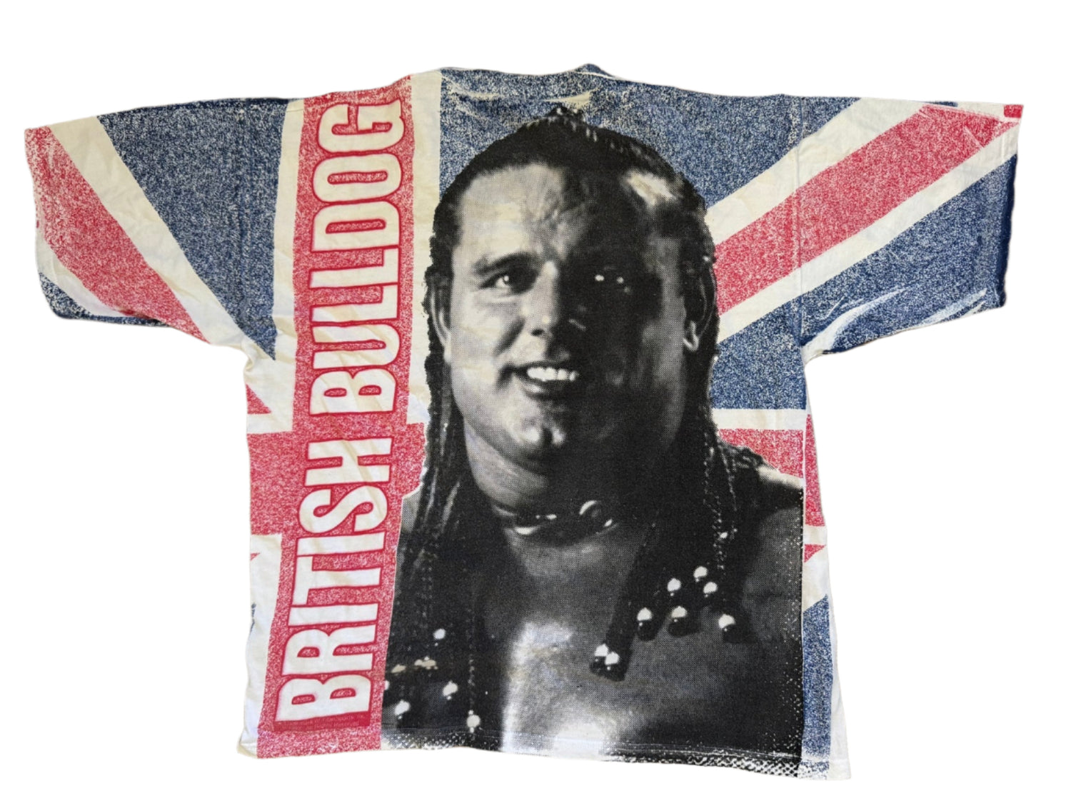 1992 WWF “The British Bulldog” Davey Boy Smith T-Shirt Pwcatalog