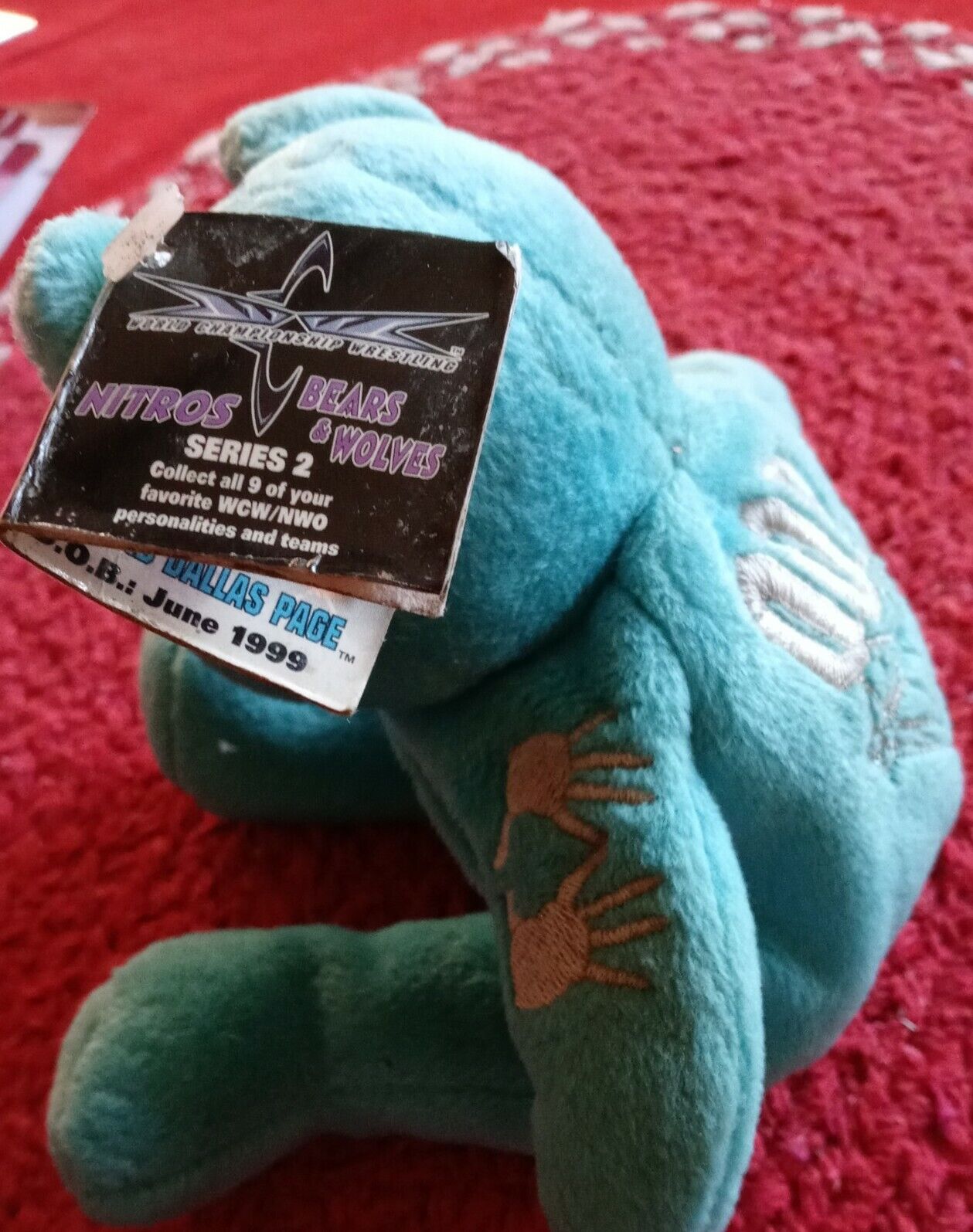 WCW DDP Nitros Bears & Wolves 9" Beanie Bear 1999 by Racing Champions Pwcatalog