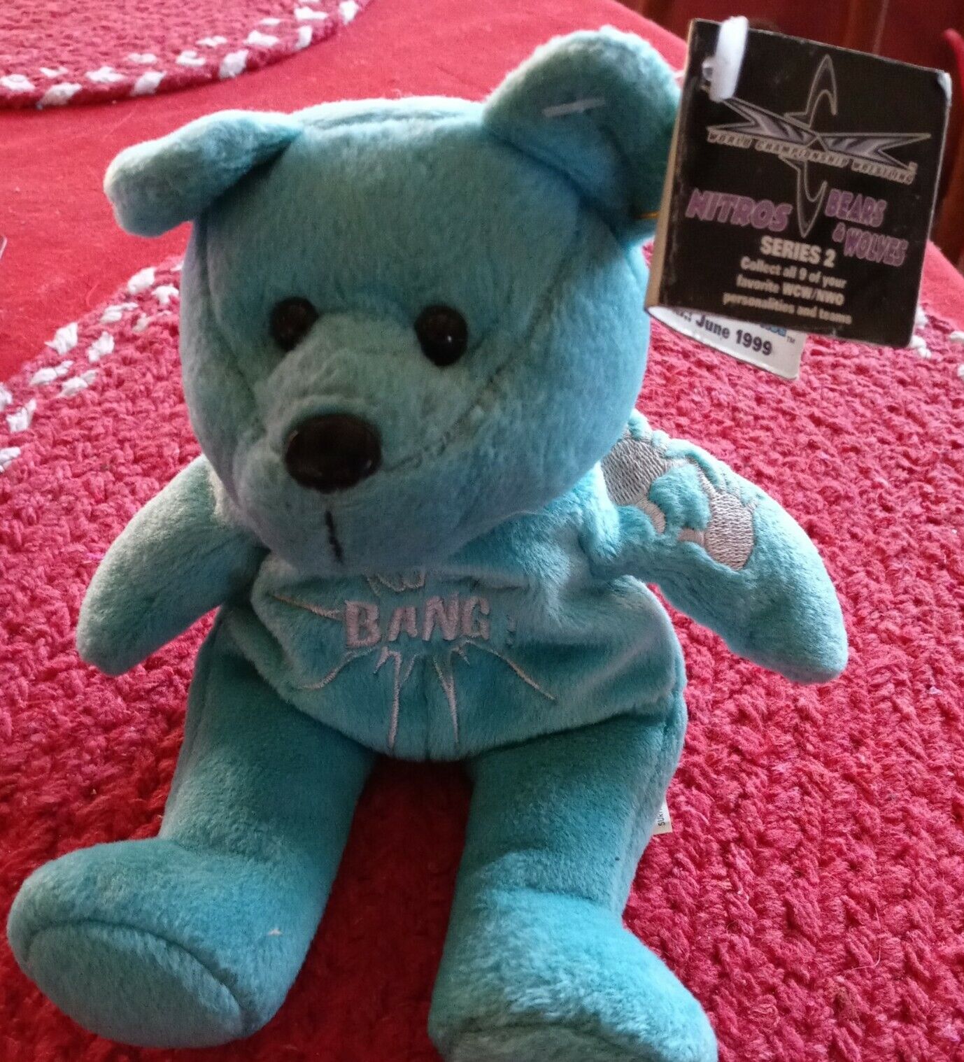 WCW DDP Nitros Bears & Wolves 9" Beanie Bear 1999 by Racing Champions Pwcatalog