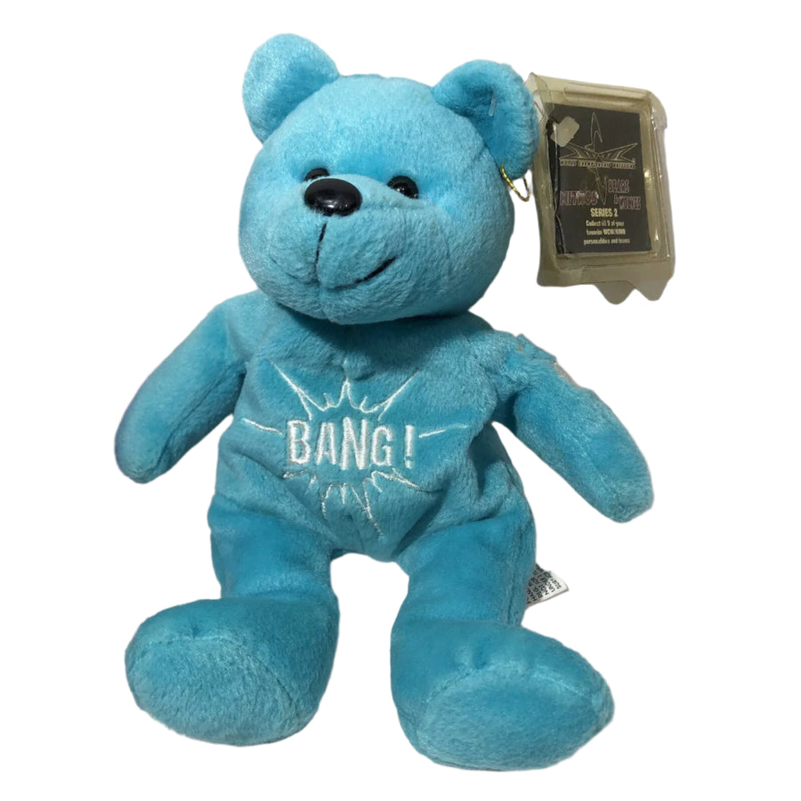 WCW DDP Nitros Bears & Wolves 9" Beanie Bear 1999 by Racing Champions