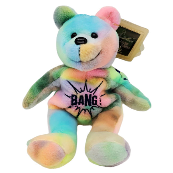 WCW DDP Tie-Dyed Nitros Bears & Wolves 9" Beanie Bear 1999 by Racing Champions