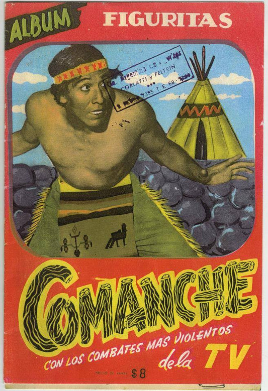 El Indio Comanche Stickers Album From Argentina Stickers Album PW Catalog