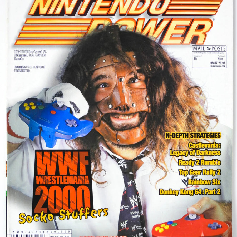 Nintendo Power Magazine Volume 127 Wrestlemania 2000 Mankind magazine PWcatalog