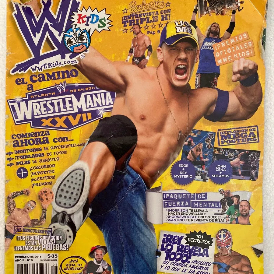 WWE Kids Spanish No 6 2011 February Magazine PWcatalog