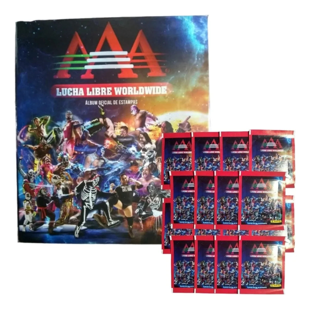 AAA Lucha Libre World Wide Stickers Album 2016 From Mexico Stickers Album PW Catalog