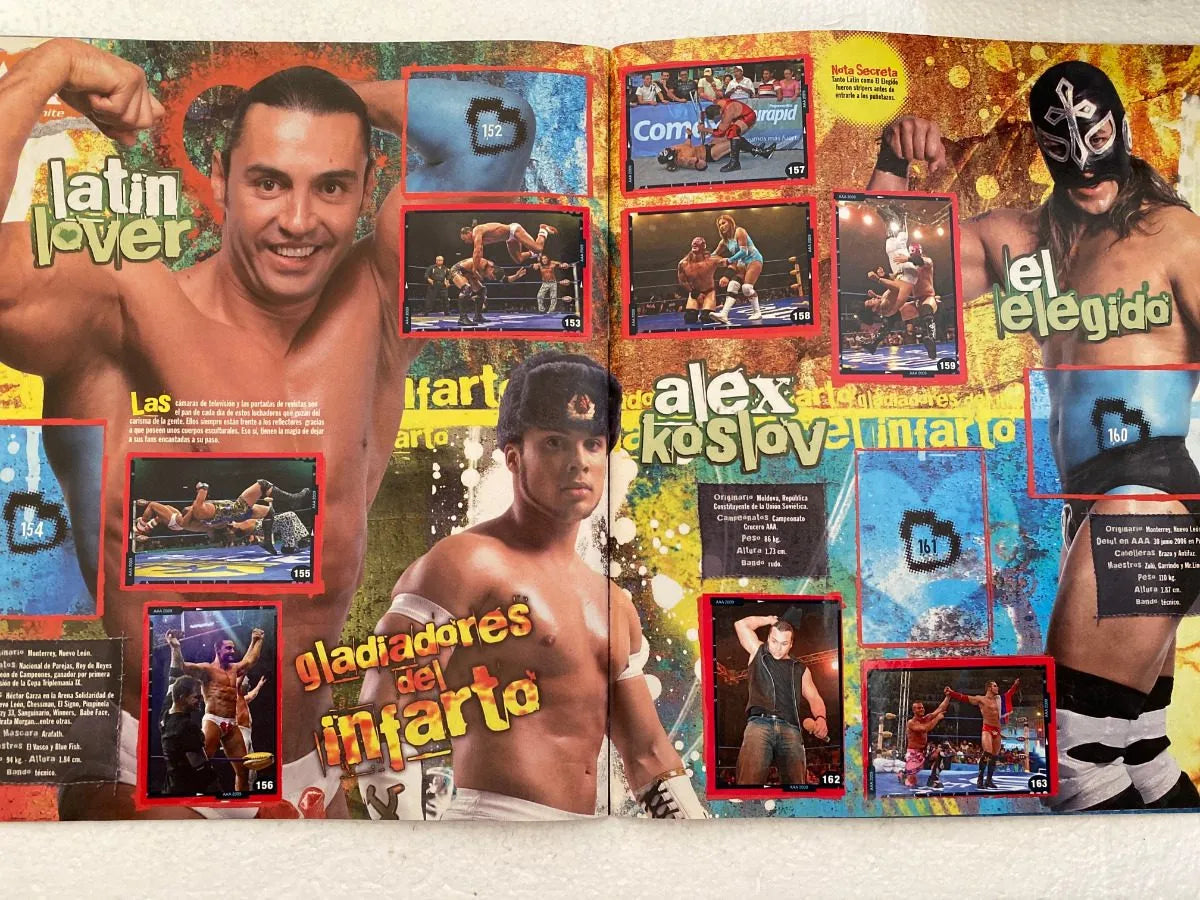 AAA Sin Limite Lucha Libre Stickers Album 2009 From Mexico Stickers Album PW Catalog