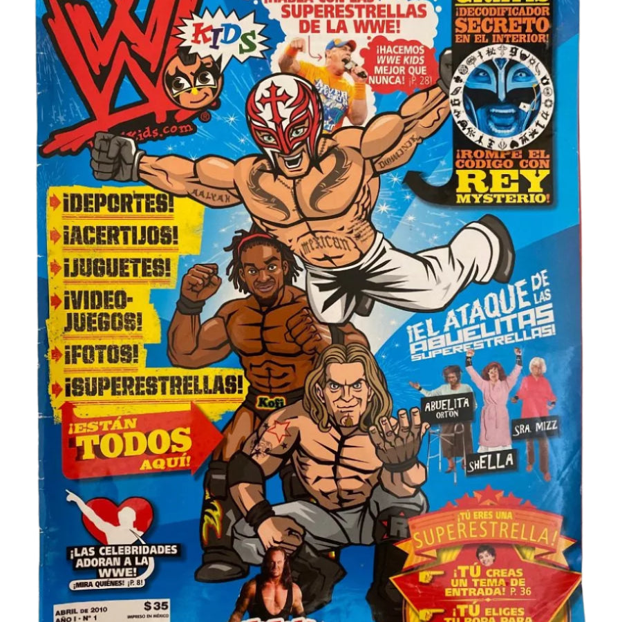 WWE Kids Spanish No 1 2010 April Magazine PWcatalog