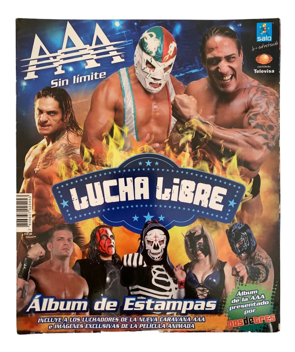 AAA Sin Limite Lucha Libre Stickers Album 2009 From Mexico Stickers Album PW Catalog