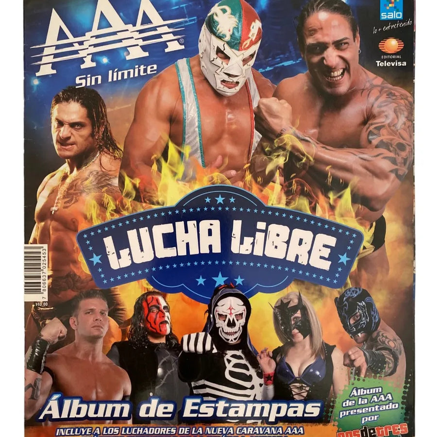 AAA Sin Limite Lucha Libre Stickers Album 2009 From Mexico Stickers Album PW Catalog