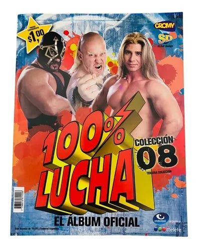 100% Lucha Stickers Album From Argentina 2008 Stickers Album PW Catalog