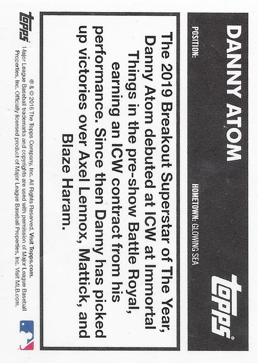 Danny Atom trading card PW Catalog