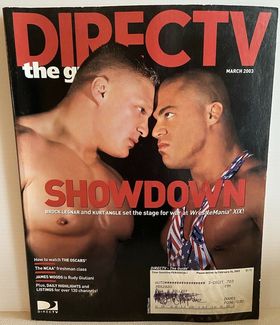 Direct Tv Kurt Angle & Brock Lesnar Magazine PWcatalog