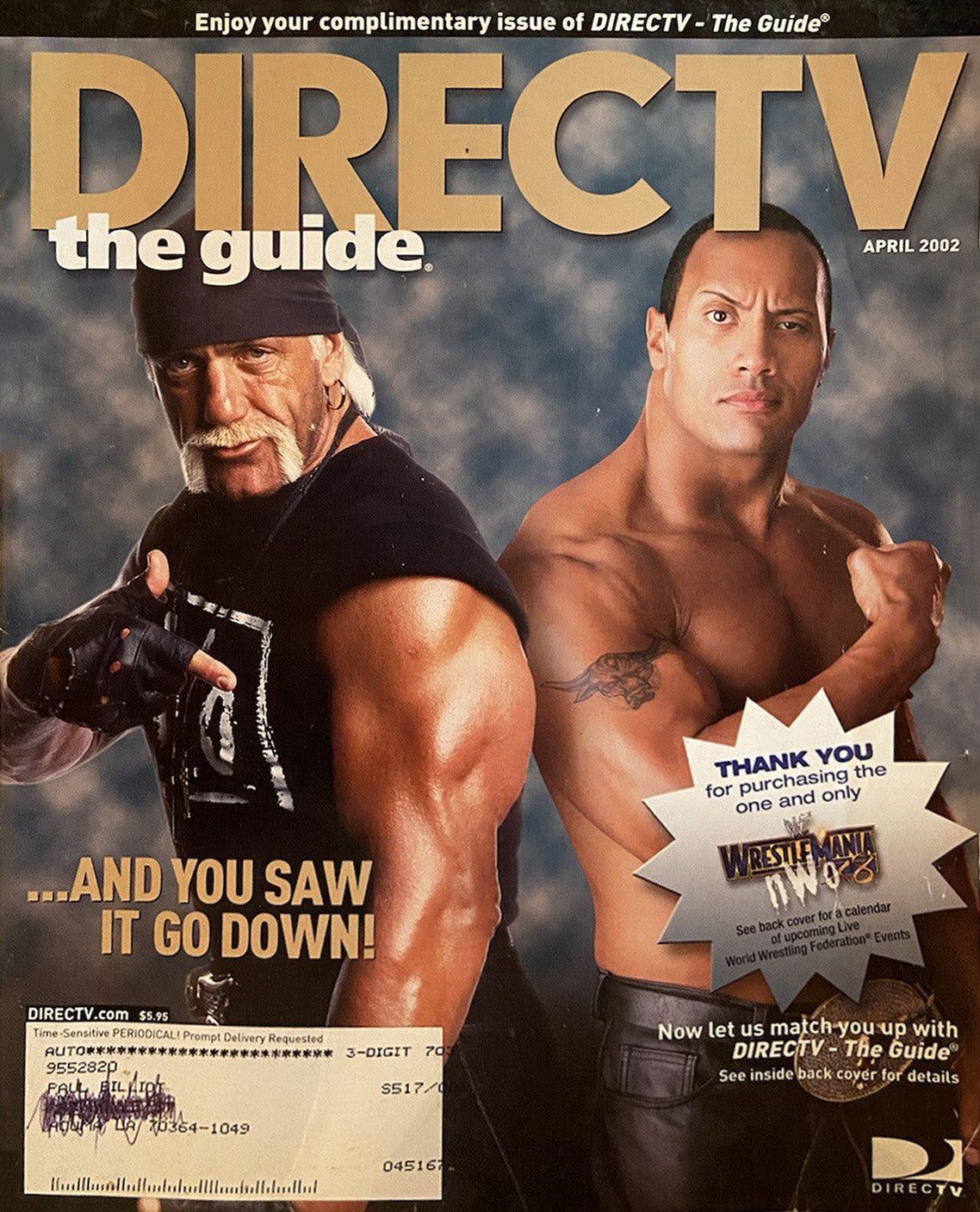 Direct tv 2002 April Hulk Hogan & The Rock