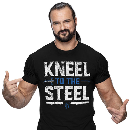 Drew McIntyre "Kneel to The Steel" Authentic T-Shirt - main