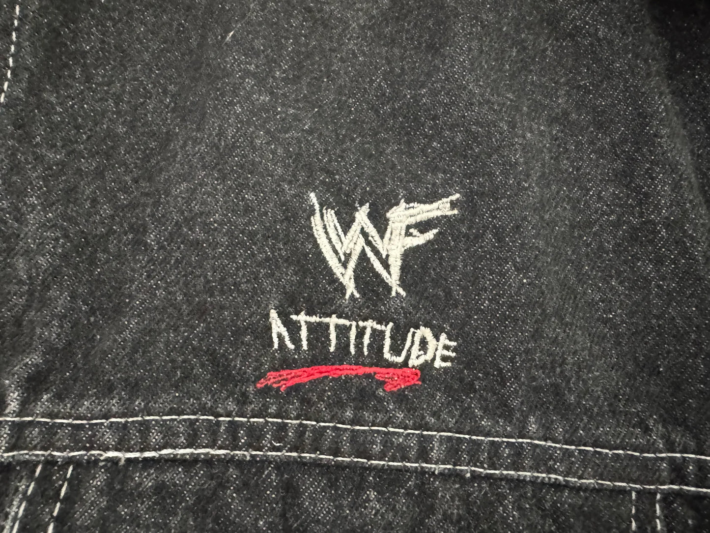 1999 WWF Stone Cold Steve Austin denim vest Pwcatalog