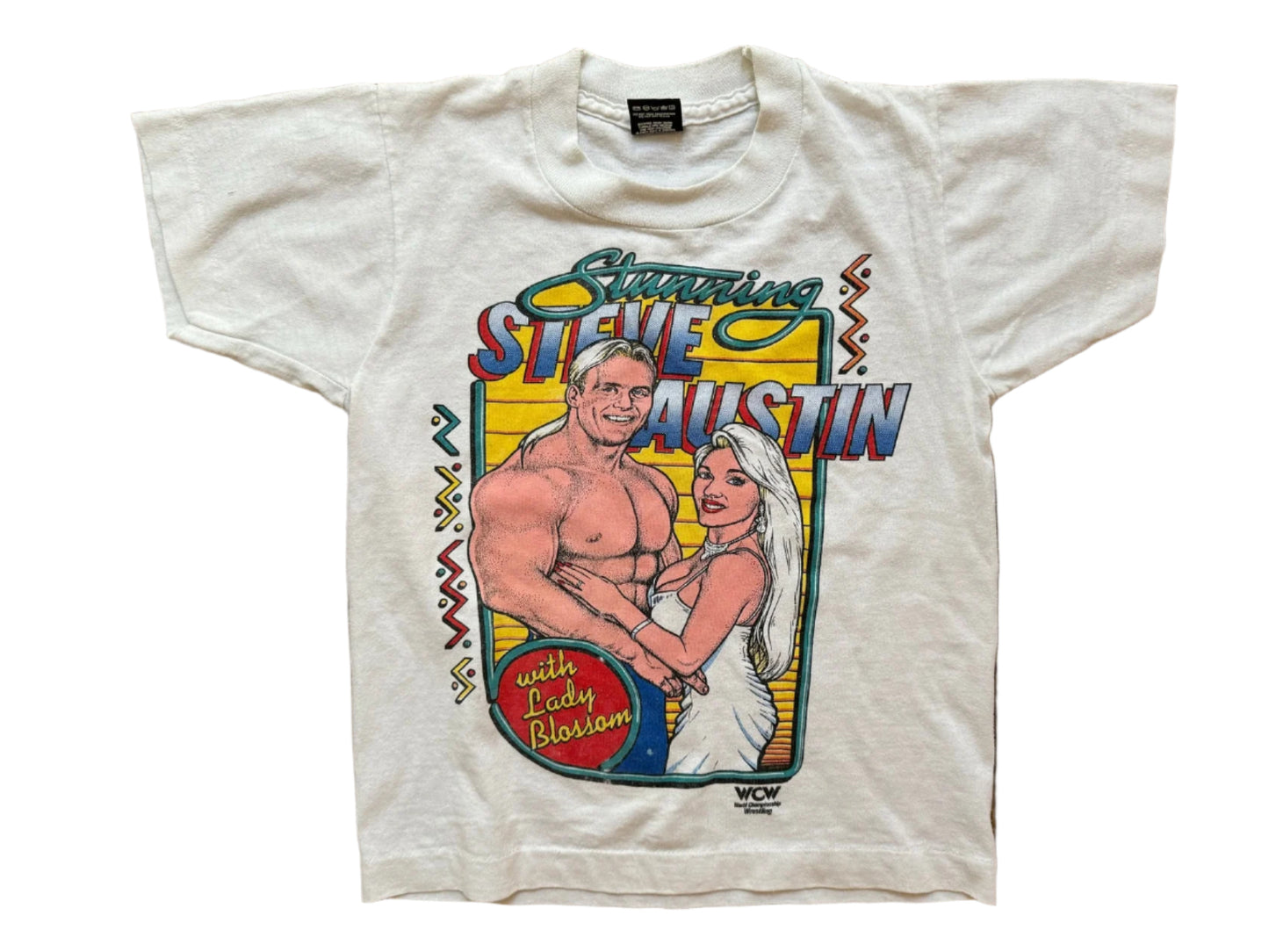 1992 WCW “Stunning” Steve Austin and Lady Blossom T-Shirt Pwcatalog