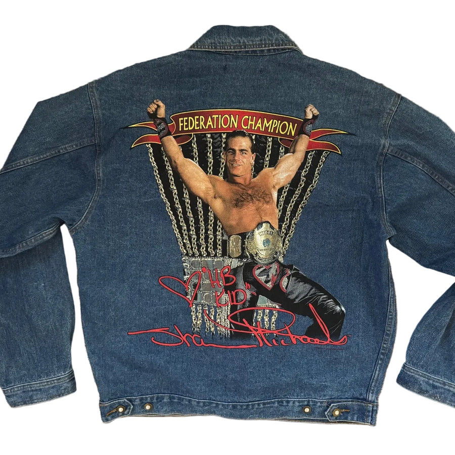 1996 WWF “The Heartbreak Kid” Shawn Michaels “Kickin’ It With the Kilq” Denim Jacket Pwcatalog