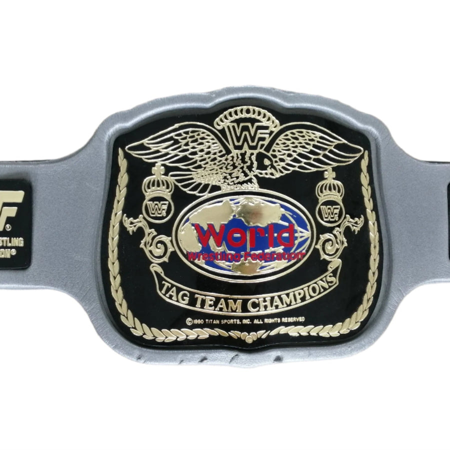 WWF World Tag Team championship foam belt 1990 PWcatalog