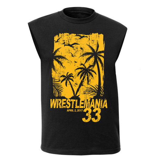 WrestleMania 33 Black Muscle Tee PW Catalog