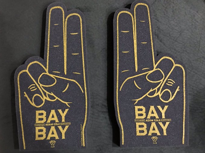 Adam Cole Bay Bay foam fingers