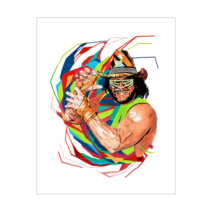 Macho Man Randy Savage Rob Schamberger 11 x 14 Art Print