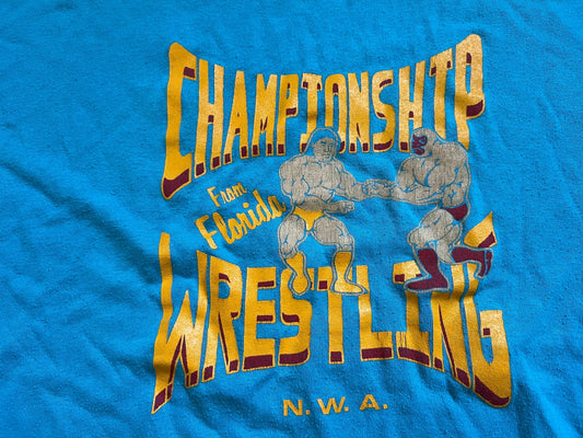 1984 (Approx.) NWA CWF logo T-Shirt Pwcatalog