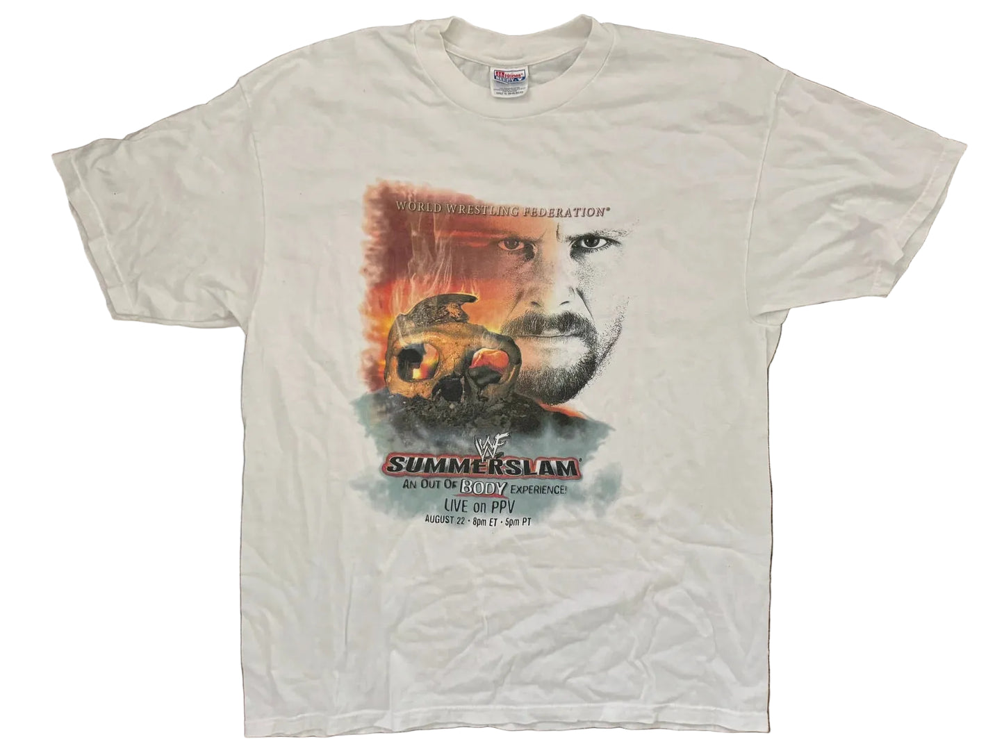 1999 WWF Summerslam Steve Austin T-shirt Pwcatalog