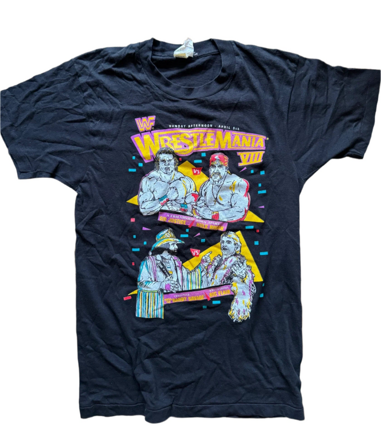 WWF WrestleMania VIII T-shirt 1992
