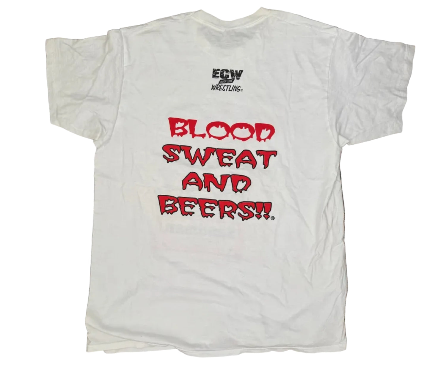1997 ECW Sandman “Blood, Sweat and Beers” T-shirt Pwcatalog