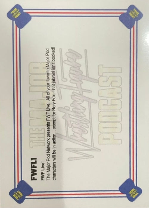 FWF Live! trading card PW Catalog